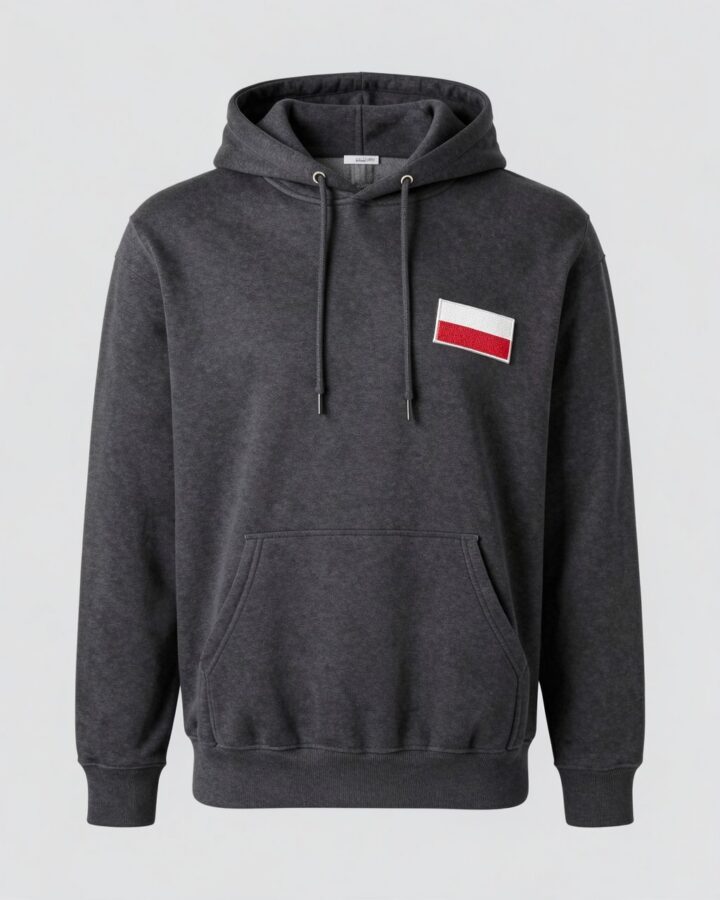 Bluza z kapturem, mała flaga