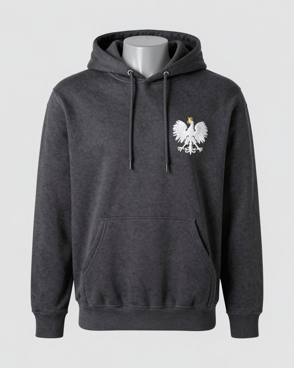 Bluza z kapturem, godło na sercu
